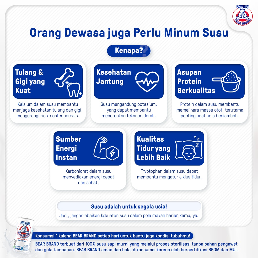 Tidak Hanya Baik untuk Anak-anak, Ini Manfaat Susu untuk Orang Dewasa